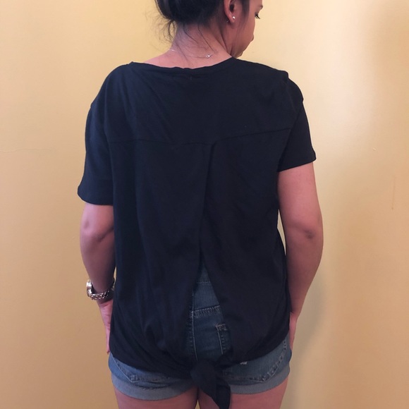 J. Crew Tops - J. Crew Black Tie up top sz.XL